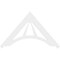Ekena Millwork Pitch Stanford Architectural Grade PVC Gable Pediment, 48"W x 28"H x 1"P (14/12) GPP048X028X100STA - alternate 4